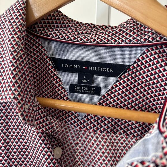 Tommy Hilfiger Red Casual Button Down Shirt men’s medium - Picture 3 of 6